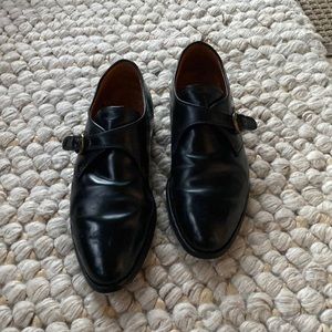 Alden Men's 1655 - Monk Strap - Black Shell Cordovan. Size 10